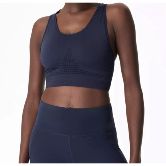 Sweaty Betty Stamina Bra Small blue gray Green size M spot bra - Picture 10 of 15